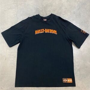 Harley-Davidson Black Tee with Orange Logo